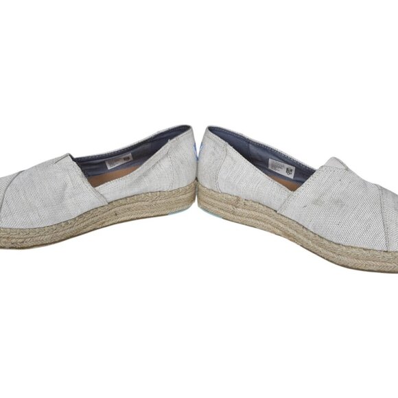 Toms Alpargata Rope 2.0 Espadrille Slip On Shoe Neutral Tan Size 8.5 - Picture 6 of 11